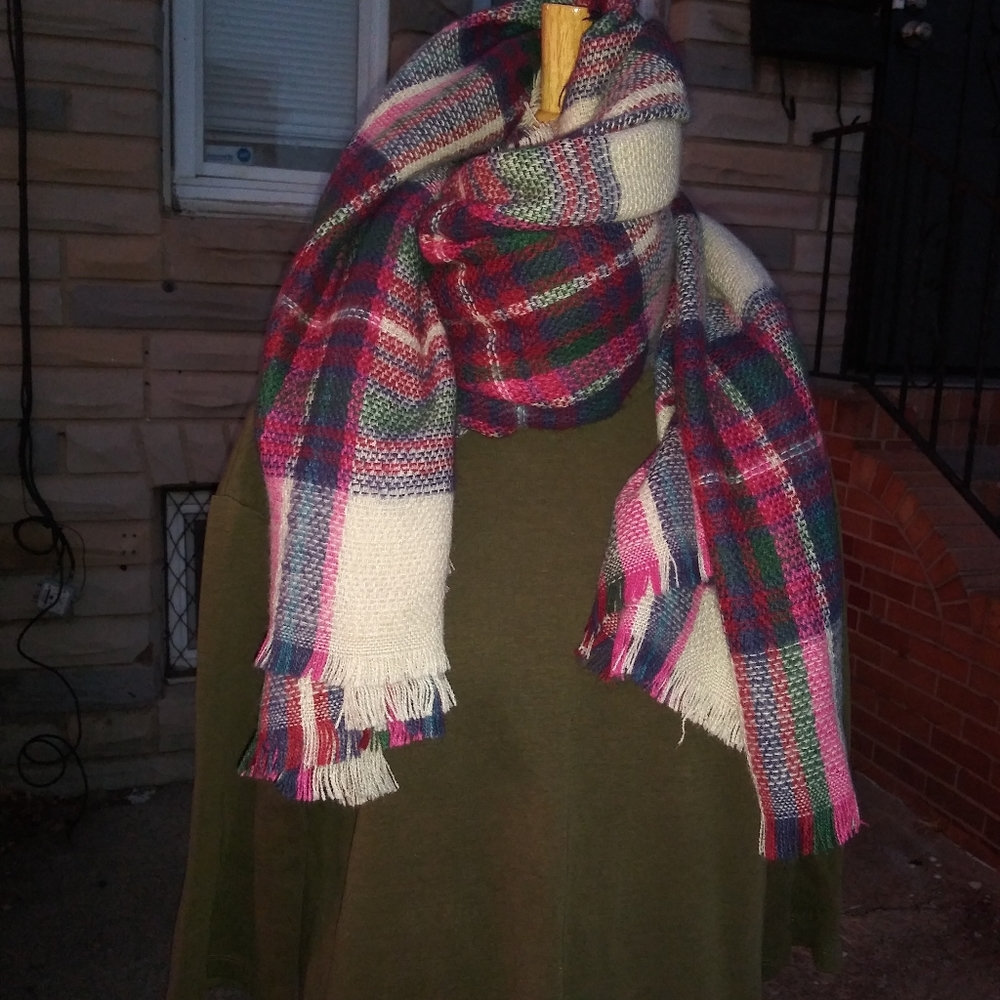 Tartan Plaid Shawl Scarf